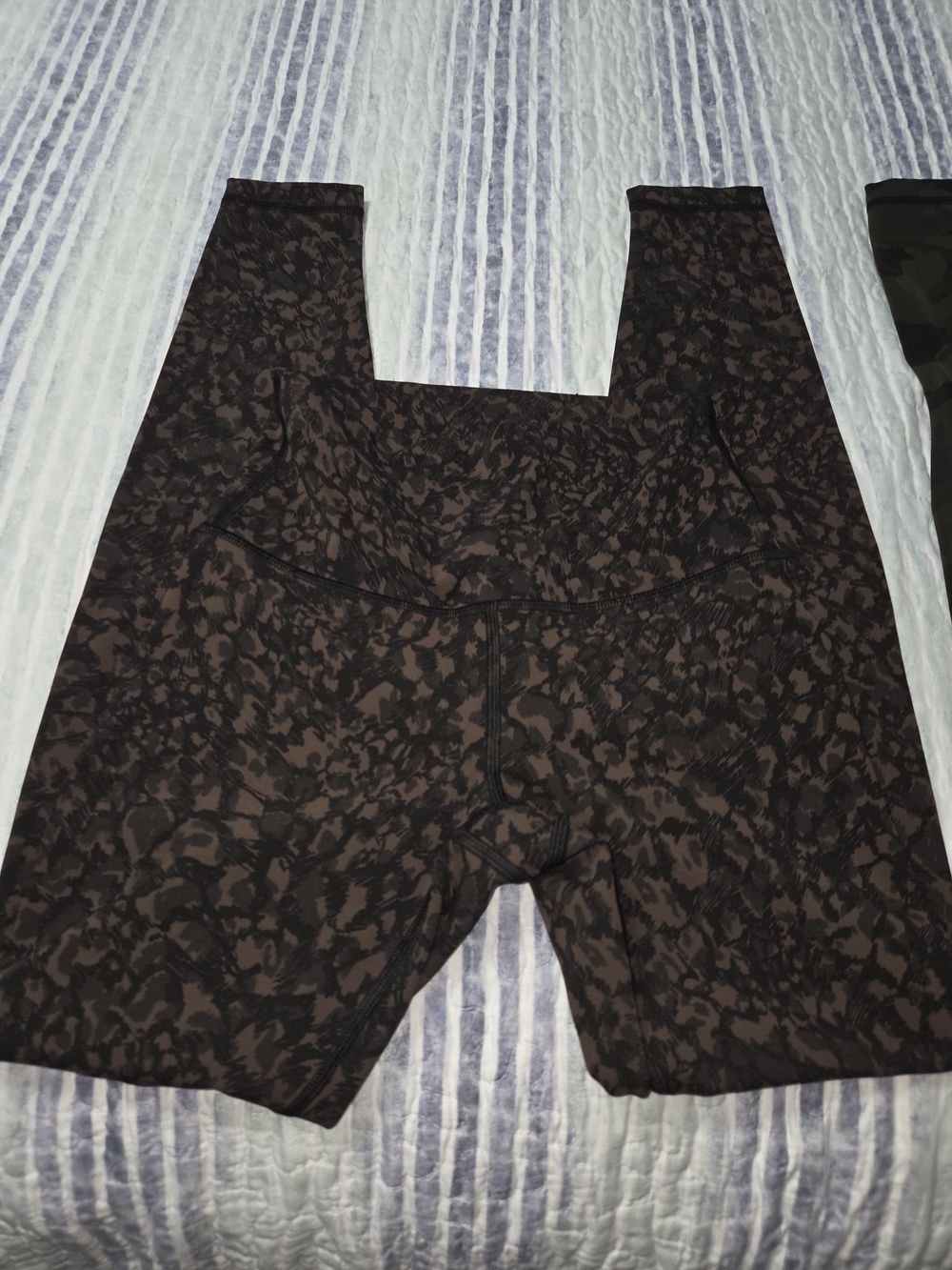 lululemon athletica Black and Brown Patterned High-Waist Leggings